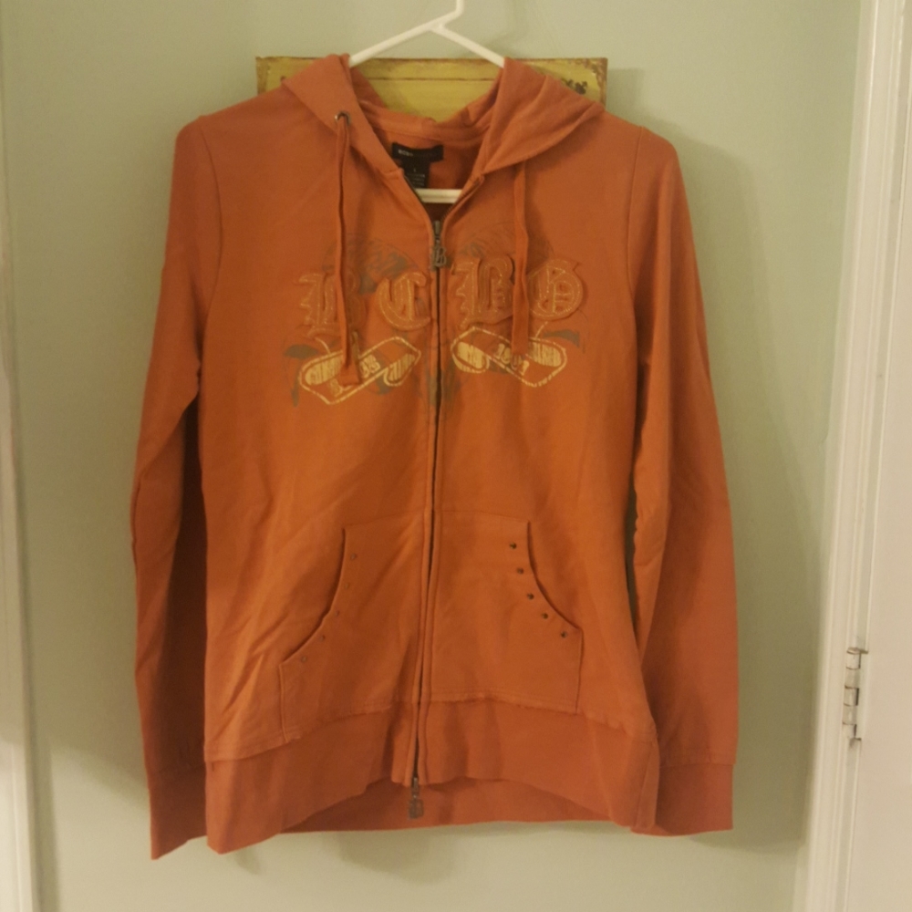 BCBGMaxazria Hooded Sweatshirt Lg